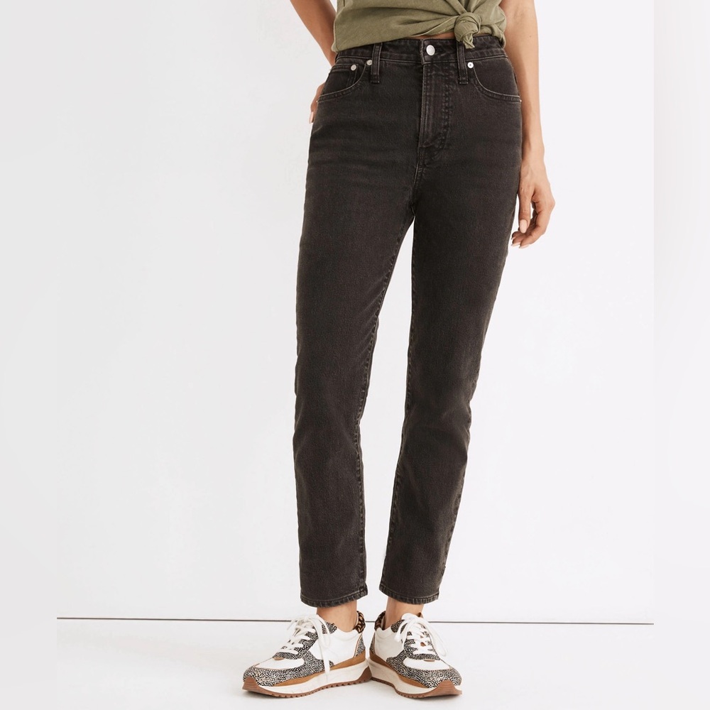 Madewell Curvy Perfect Vintage Jean - Lunar Wash (black) - Size 27